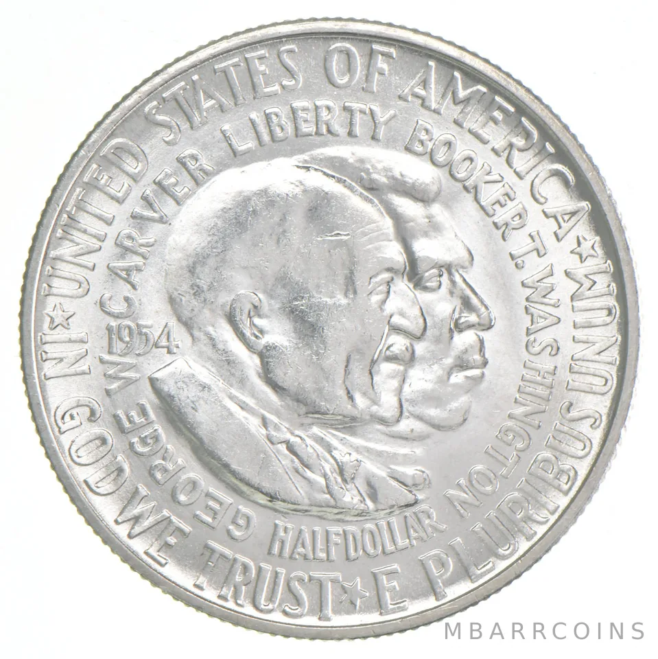 BU 1954-S Carver Washington Commemorative Silver Half Dollar