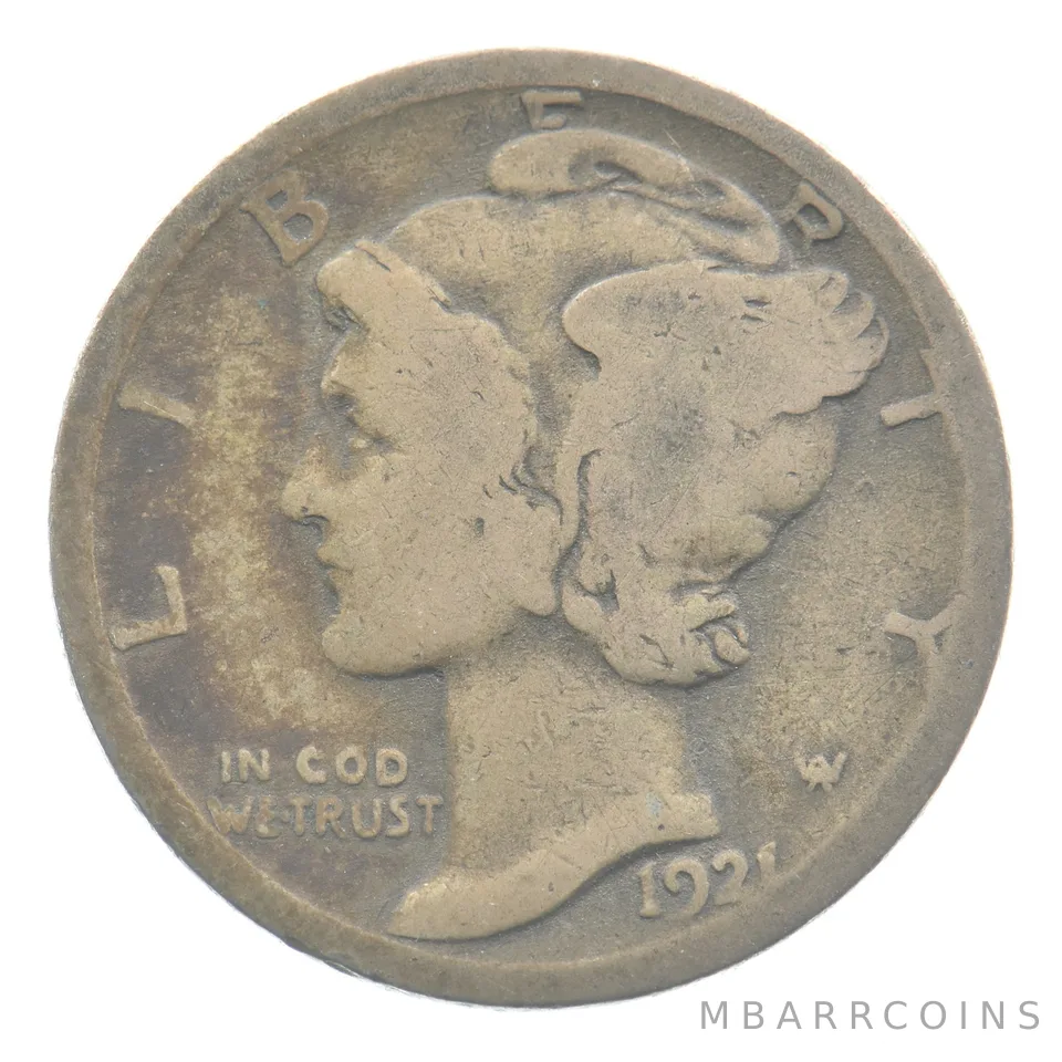 1921 Mercury Dime *4510
