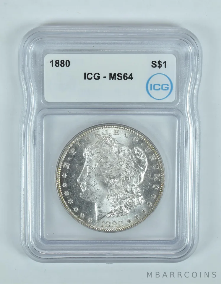 1880 Morgan Silver Dollar MS64 ICG