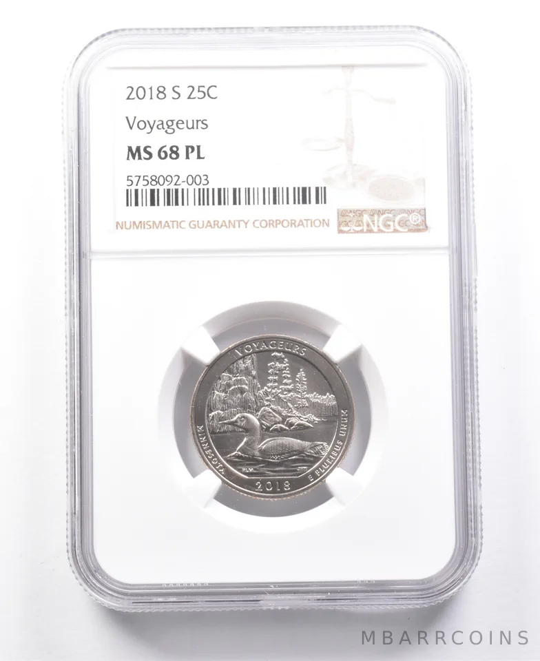 2018-S Washington Quarter Voyageurs MS68 PL NGC *7660