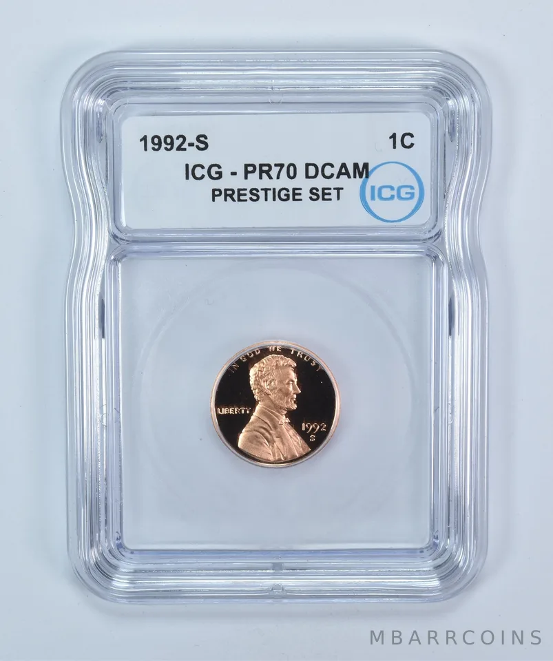 1992-S Lincoln Memorial Cent Prestige Set PR70 DCAM ICG