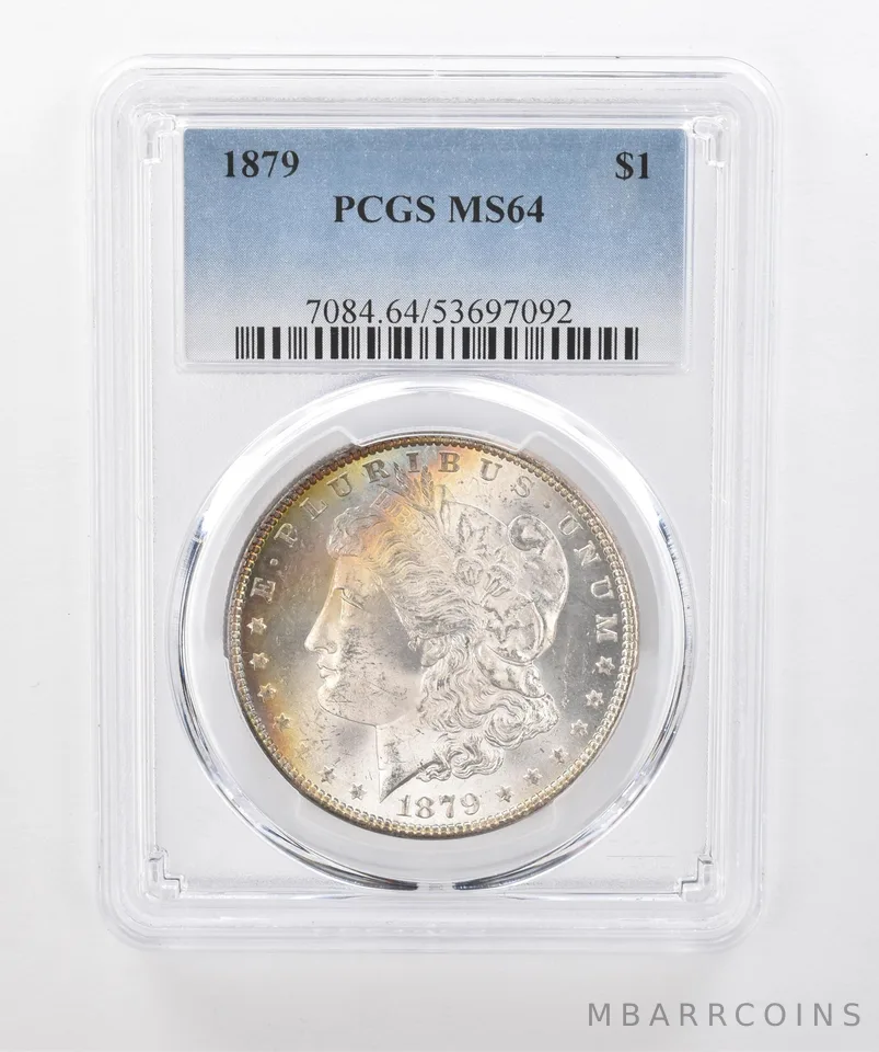 1879 Morgan Silver Dollar MS64 PCGS Beautiful Tone *1499
