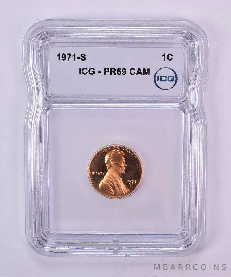 1971-S Lincoln Memorial Cent PR69 CAM ICG