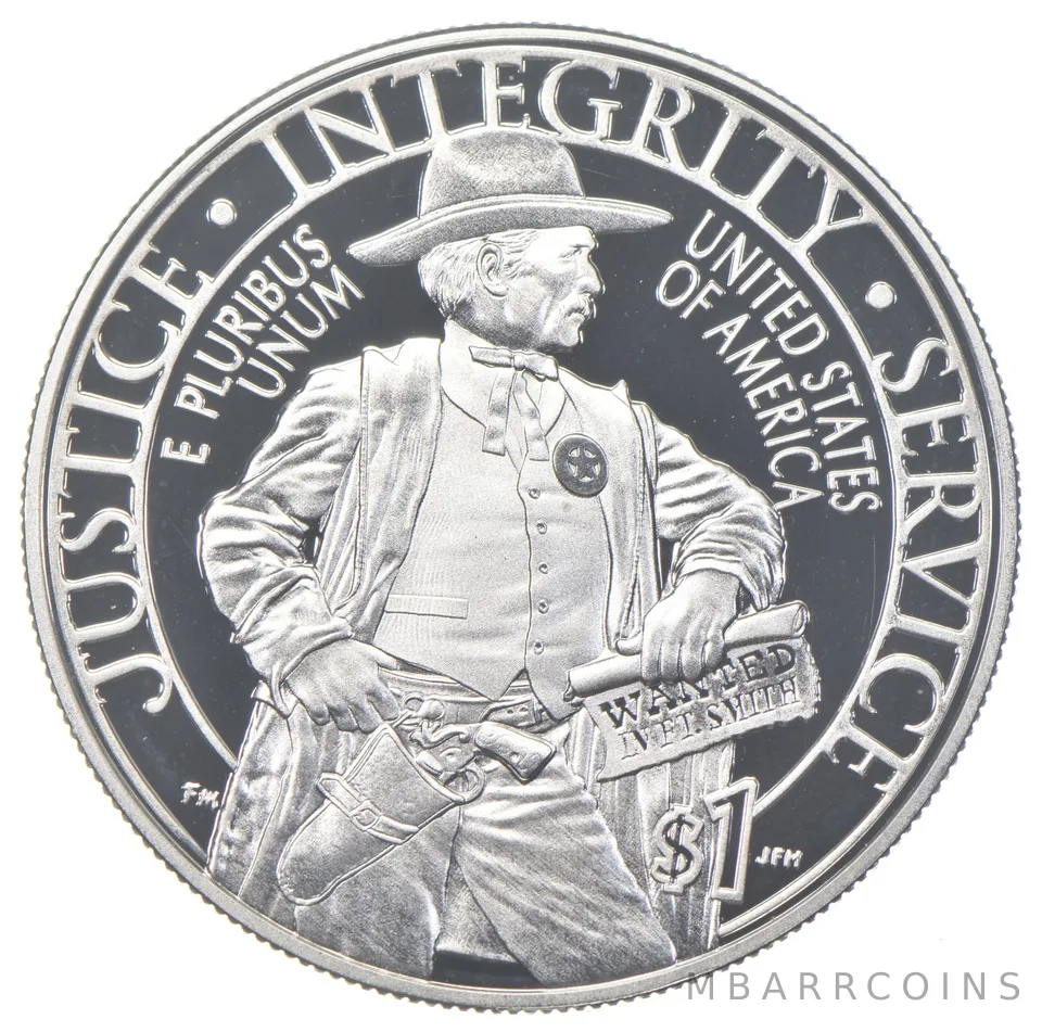 2015-P Proof US Marshals Commemorative Silver Dollar $1