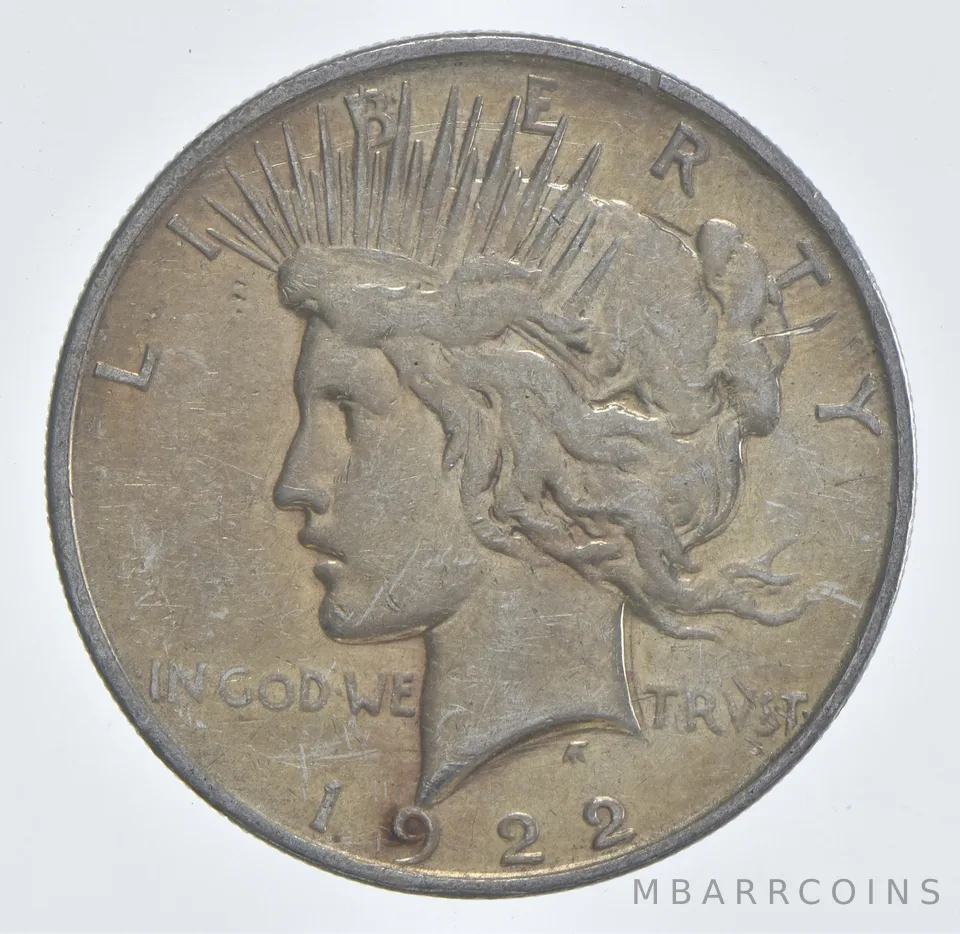 Better - 1922-D Peace Silver Dollar - 90% US Coin *639