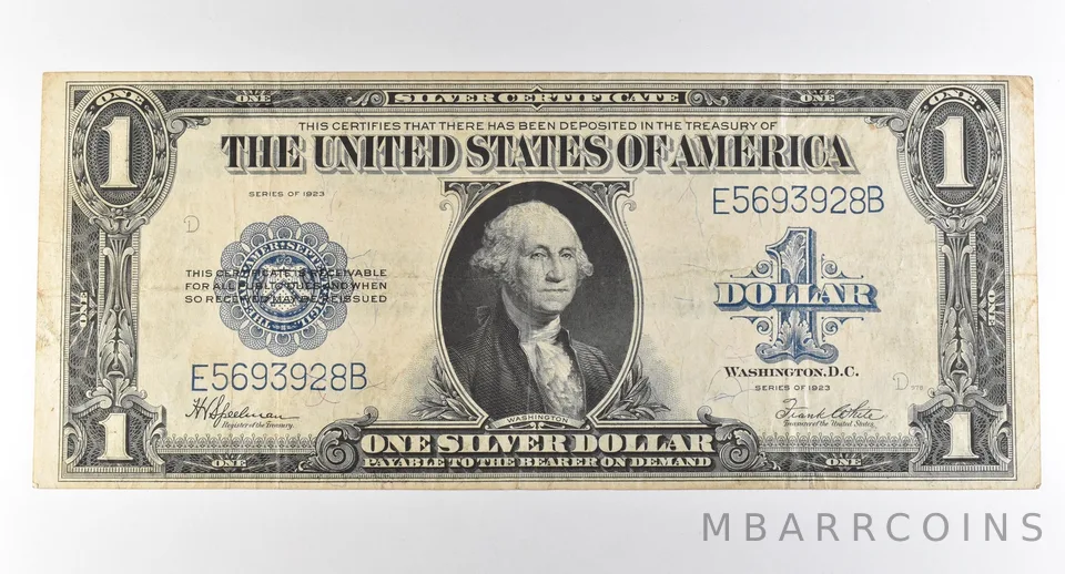 1923 $1 Silver Certificate Large Note Blue Seal *3000