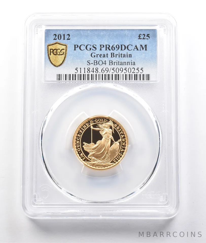 2012 Great Britain 25 Pounds S-BO4 Gold Britannia PR69 DCAM PCGS *3851