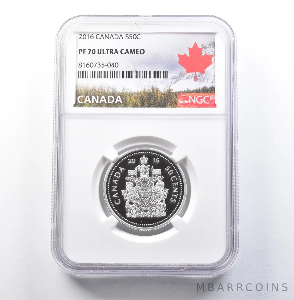 2016 Canada 50 Cents Silver PF70 UCAM NGC *5897