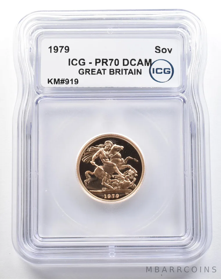 1979 Great Britain Gold Sovereign KM#919 PR70 DCAM ICG a3746