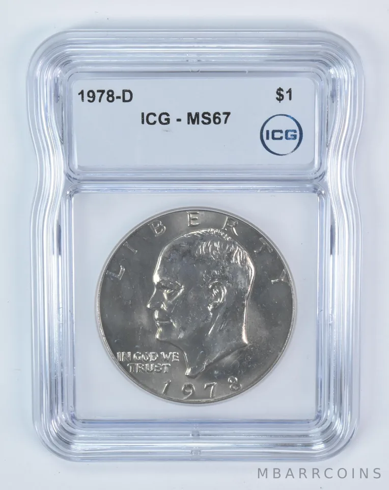 1978-D Eisenhower $1 MS67 ICG