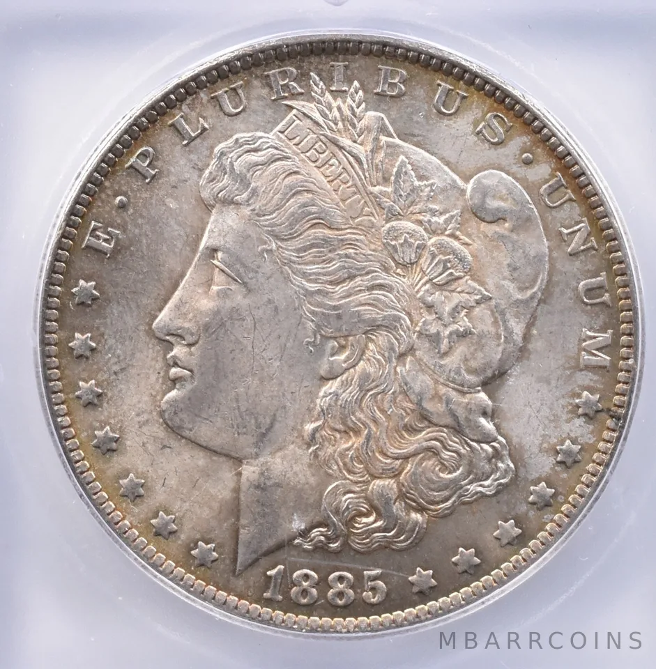 1885-O Morgan Silver Dollar MS64 ICG Beautiful Tone *2403