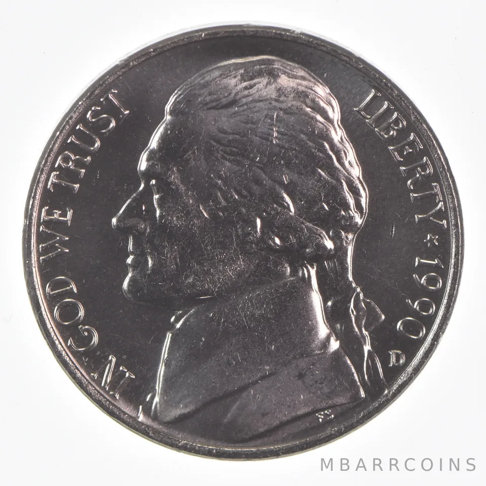 1990-D Jefferson Nickel Unc
