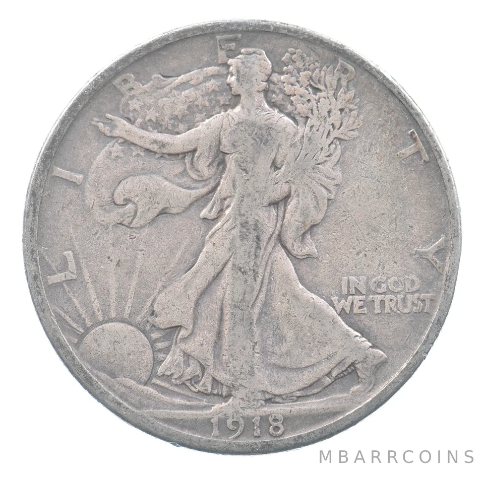 1918-D Walking Liberty Half Dollar *2585