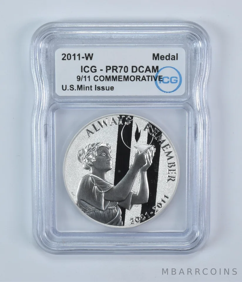 2011-W US Mint Medal 9/11 Commemorative PR70 DCAM ICG