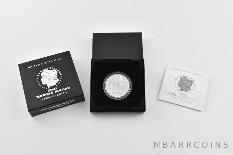 2021 Morgan Silver Dollar - New Orleans in OGP w/ COA