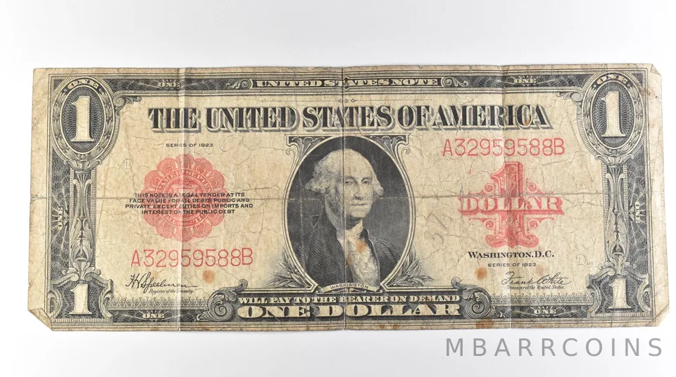 1923 $1 Legal Tender Large Note Red Seal *3061