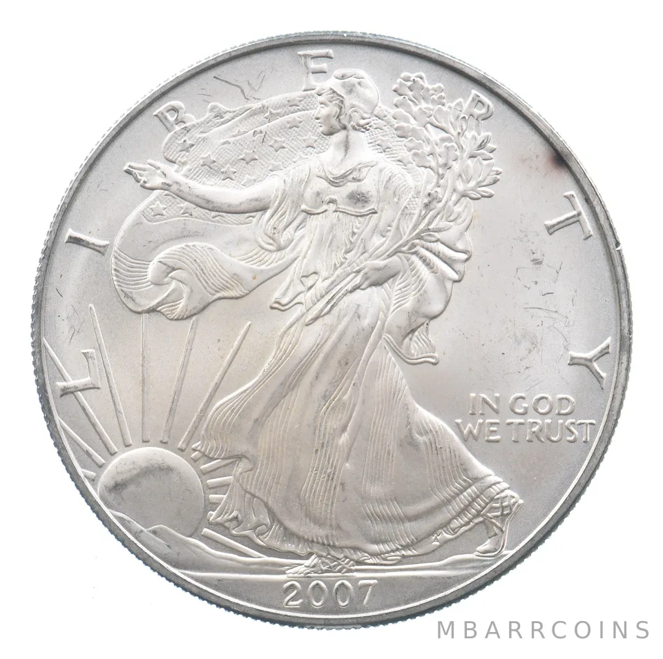 Better Date 2007 American Silver Eagle 1 Troy Oz .999 Fine Silver *606
