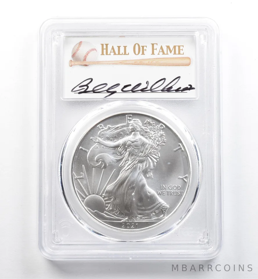 2021 American Silver Eagle Type 1 Billy Williams FDOI MS70 PCGS *9915