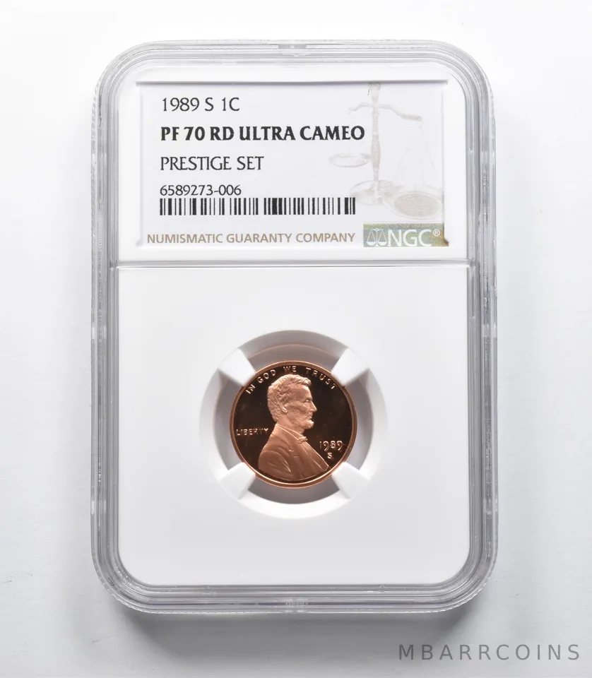 PF70 RD UCAM 1989-S Lincoln Memorial Cent Prestige Set NGC - Rare Pedigree *9369