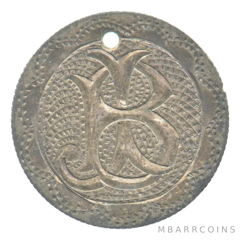 1876 Seated Liberty Dime Love Token Victorian B J *5509