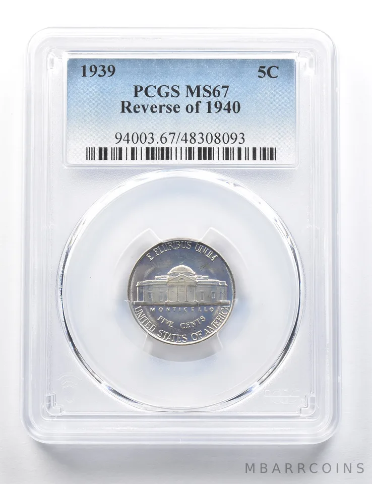 1939 Rev Of 1940 Jefferson Nickel MS67 PCGS PQ PL Look *8766