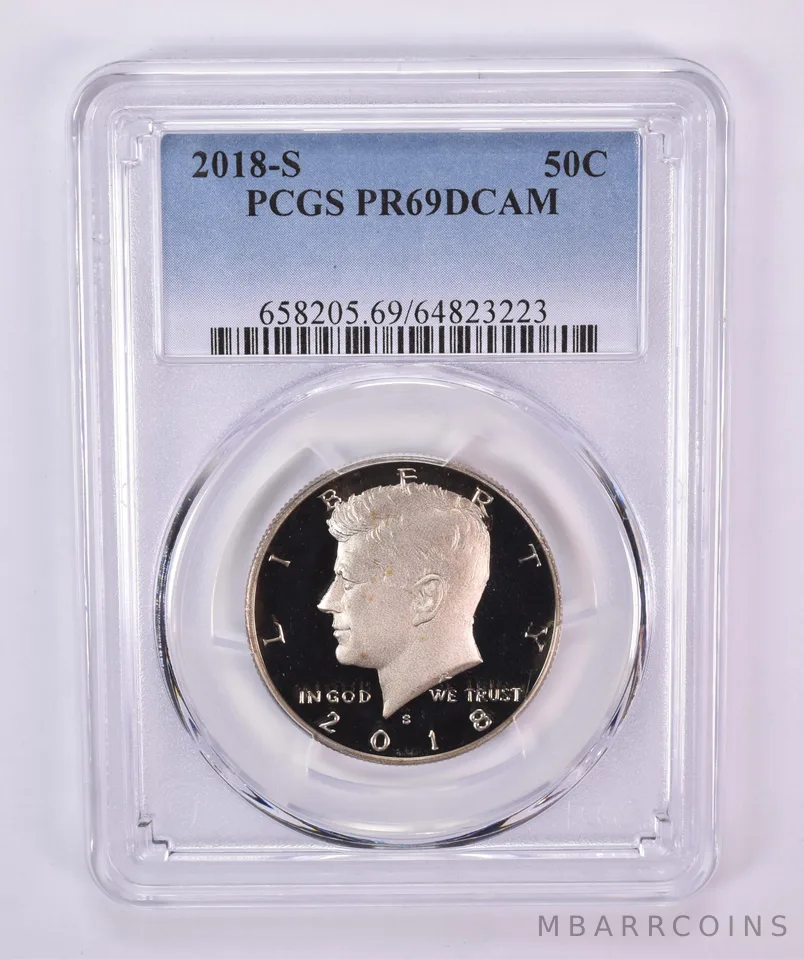 2018-S Kennedy Half Dollar PR69 DCAM PCGS Blue Label
