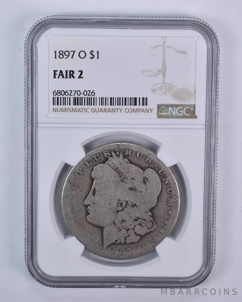 1897-O Morgan Silver Dollar Fair 2 NGC Lowball