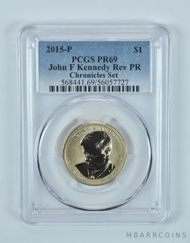 2015-P Presidential $1 John F Kennedy Chronicles Set Reverse PR69 PCGS