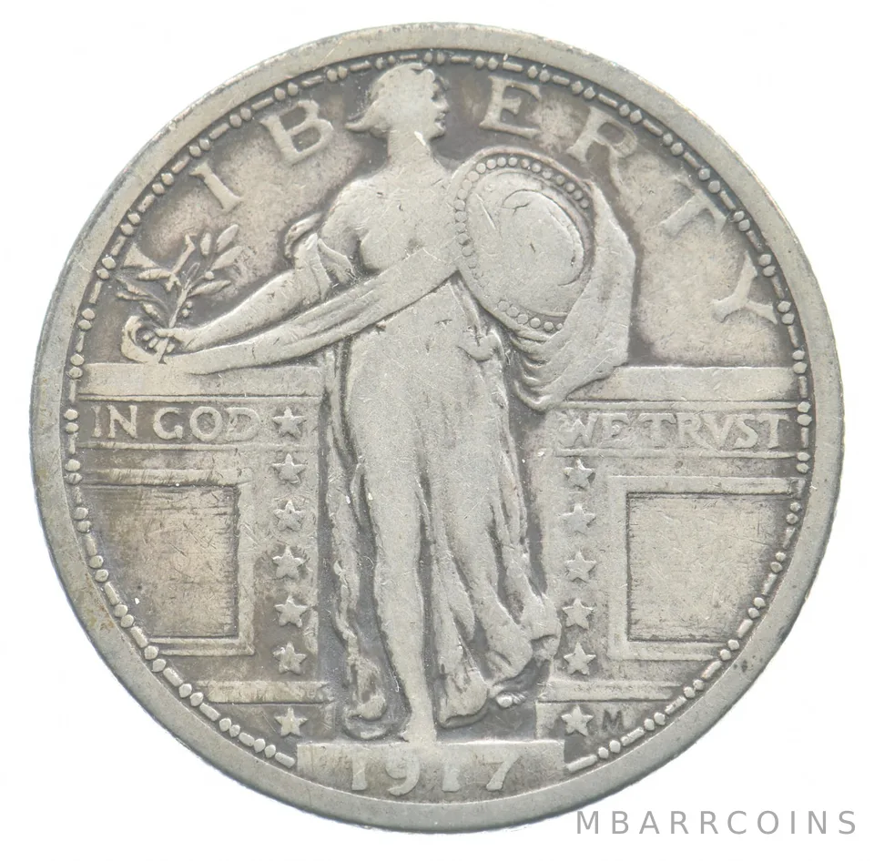 1917 Standing Liberty Quarter Type 1 *4767