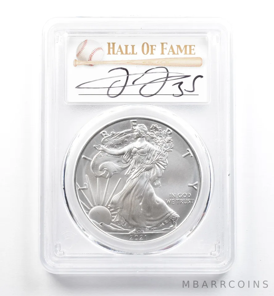 2021 (P) American Silver Eagle Type 1 Frank Thomas FDOI MS70 PCGS *9898