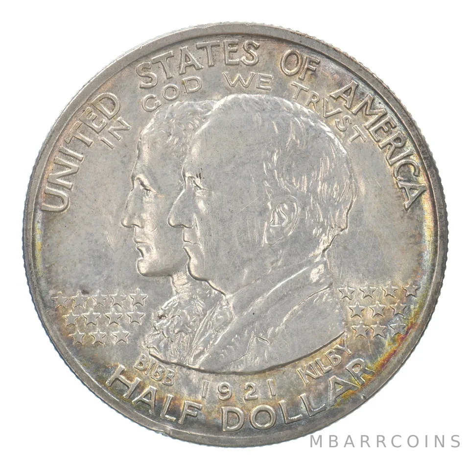 1921 Alabama Commemorative Half Dollar Beautiful Tone *9562