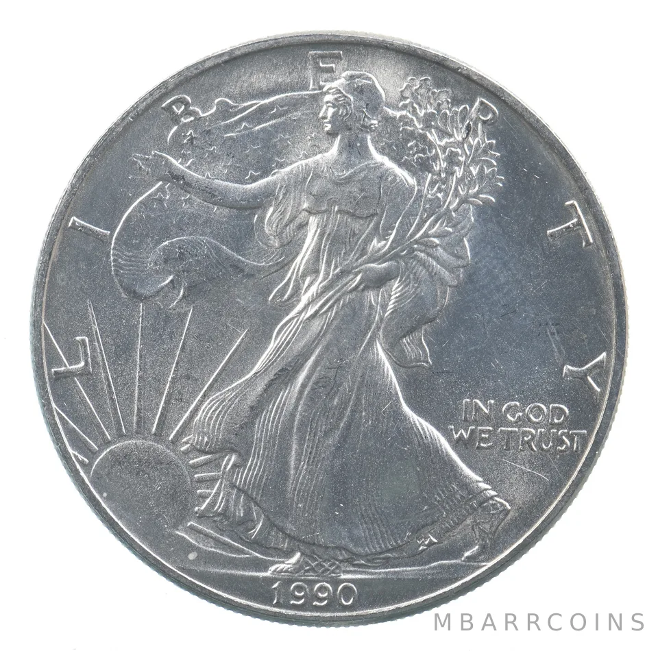 Better Date 1990 American Silver Eagle 1 Troy Oz .999 Fine Silver *694