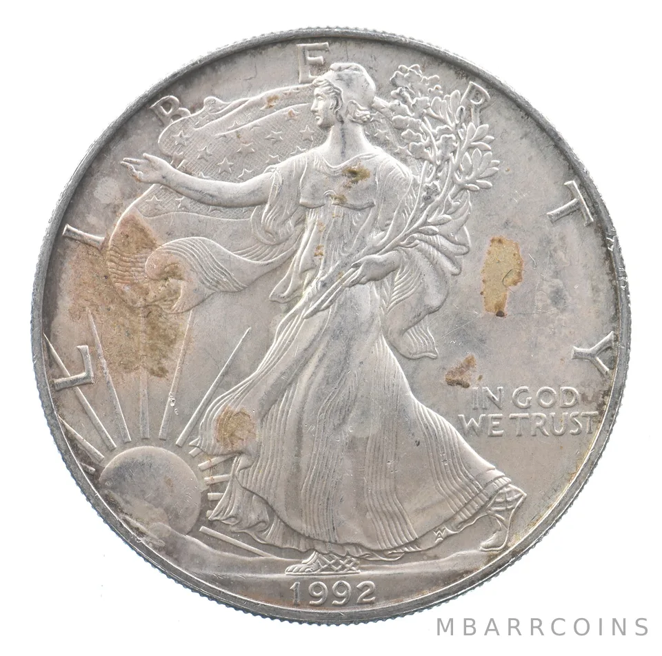 Better Date 1992 American Silver Eagle 1 Troy Oz .999 Fine Silver *599