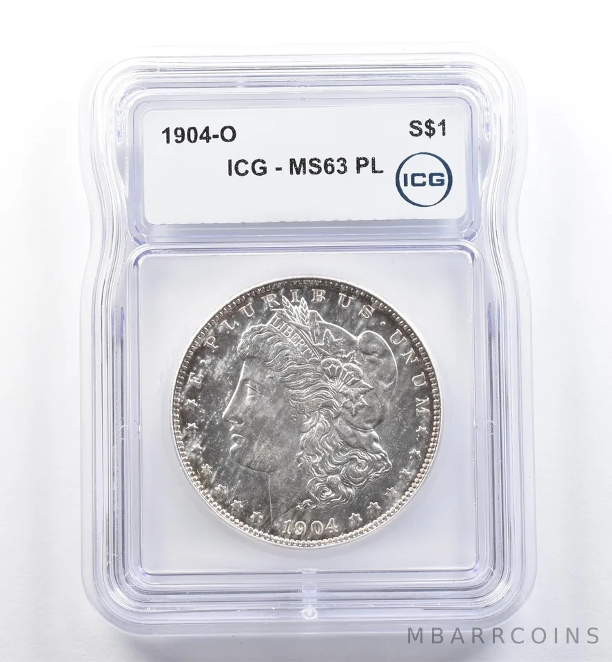 1904-O Morgan Silver Dollar MS63 PL ICG *5977
