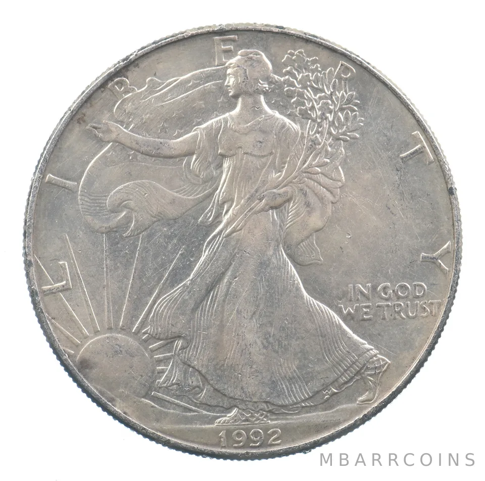 Better Date 1992 American Silver Eagle 1 Troy Oz .999 Fine Silver *834
