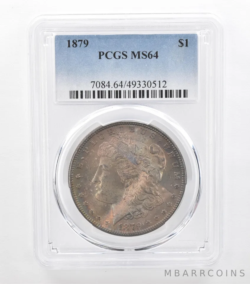 1879 Morgan Silver Dollar MS64 PCGS Beautiful Tone *3690
