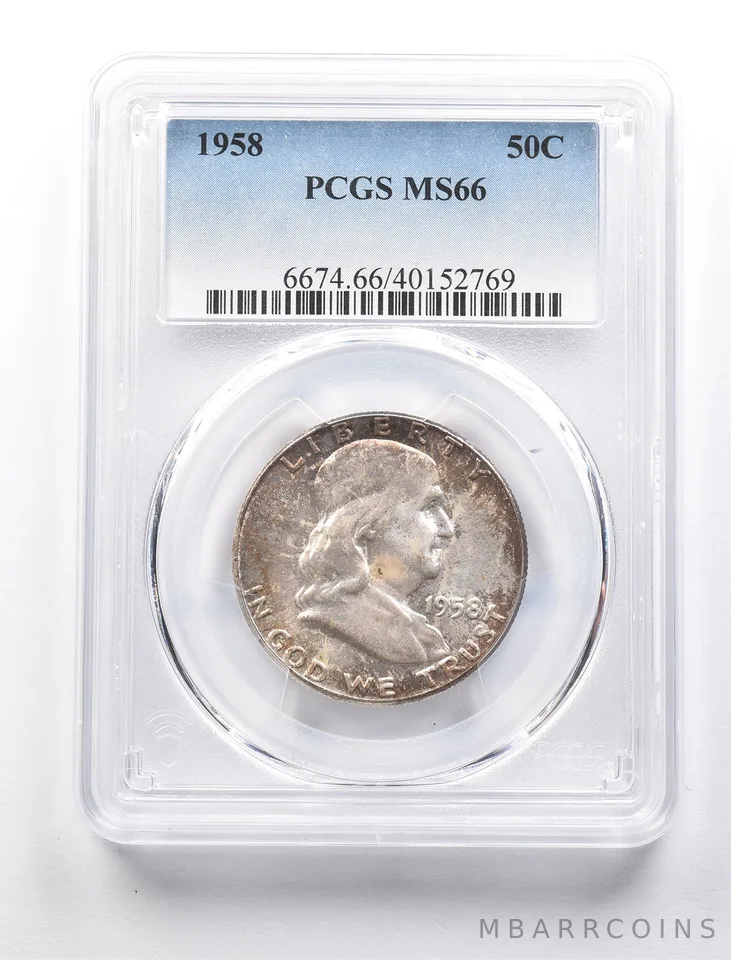 1958 Franklin Half Dollar MS66 PCGS PQ a2688