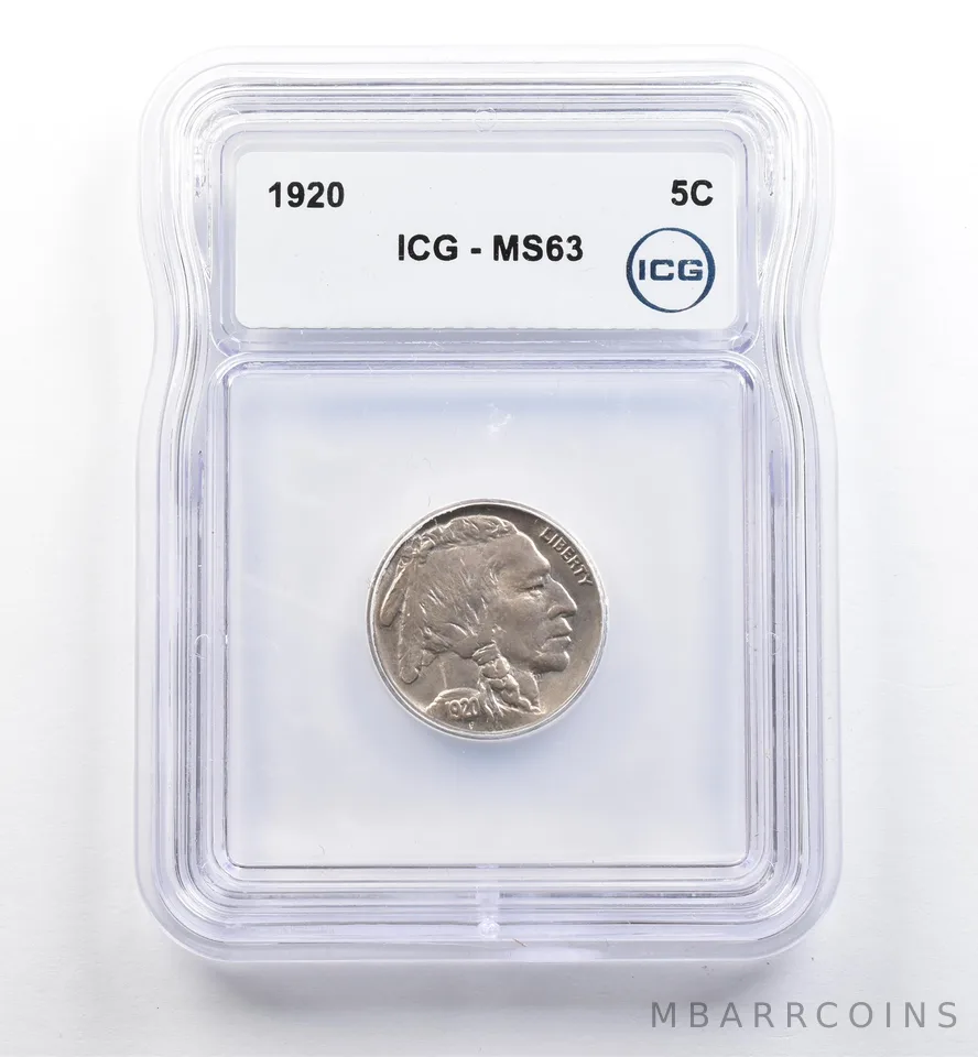 1920 Indian Head Buffalo Nickel MS63 ICG *9970