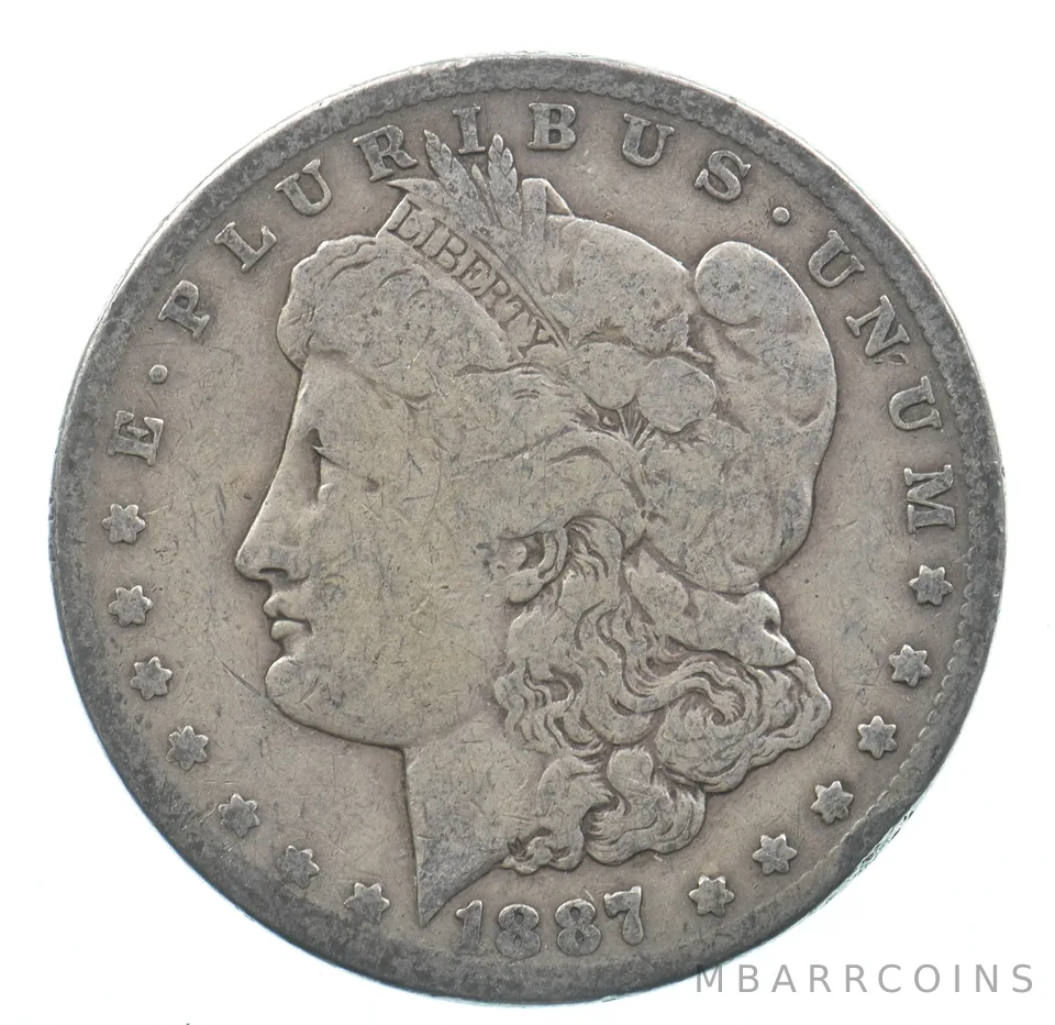 Early - 1887-S Morgan Silver Dollar - 90% US Coin *540