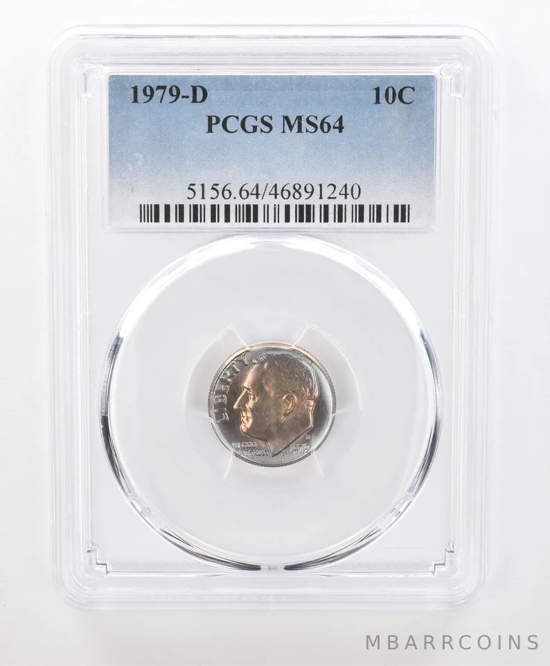 1979-D Roosevelt Dime MS64 PCGS Beautiful Tone *2718
