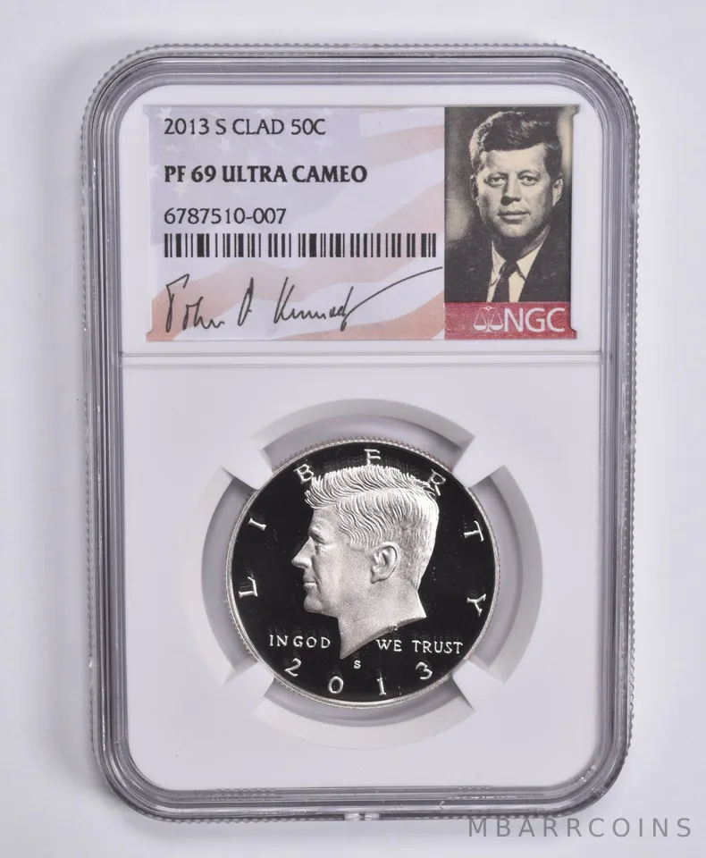2013-S Kennedy Half Dollar CLAD 50c PF69 UCAM NGC Special Lbl