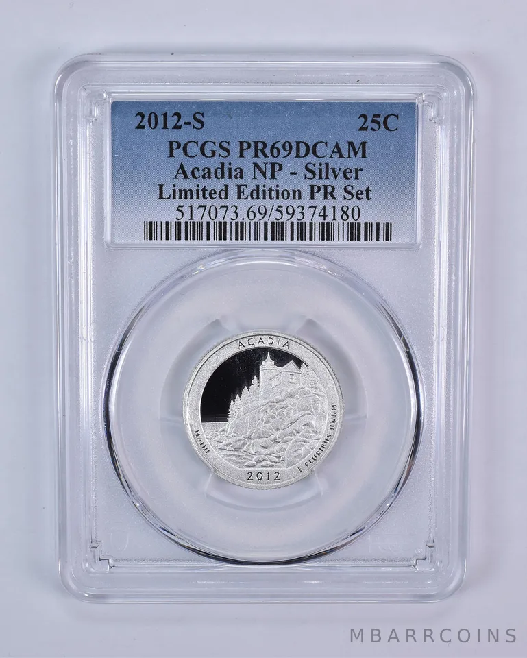 2012-S ATB Quarter Silver Acadia Limited Edition Set PR69 DCAM PCGS