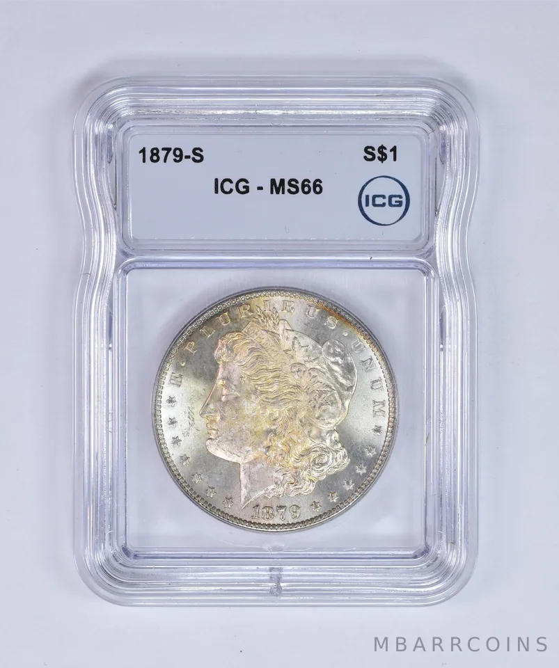1879-S Morgan Silver Dollar MS66 ICG Beautiful Tone *7988