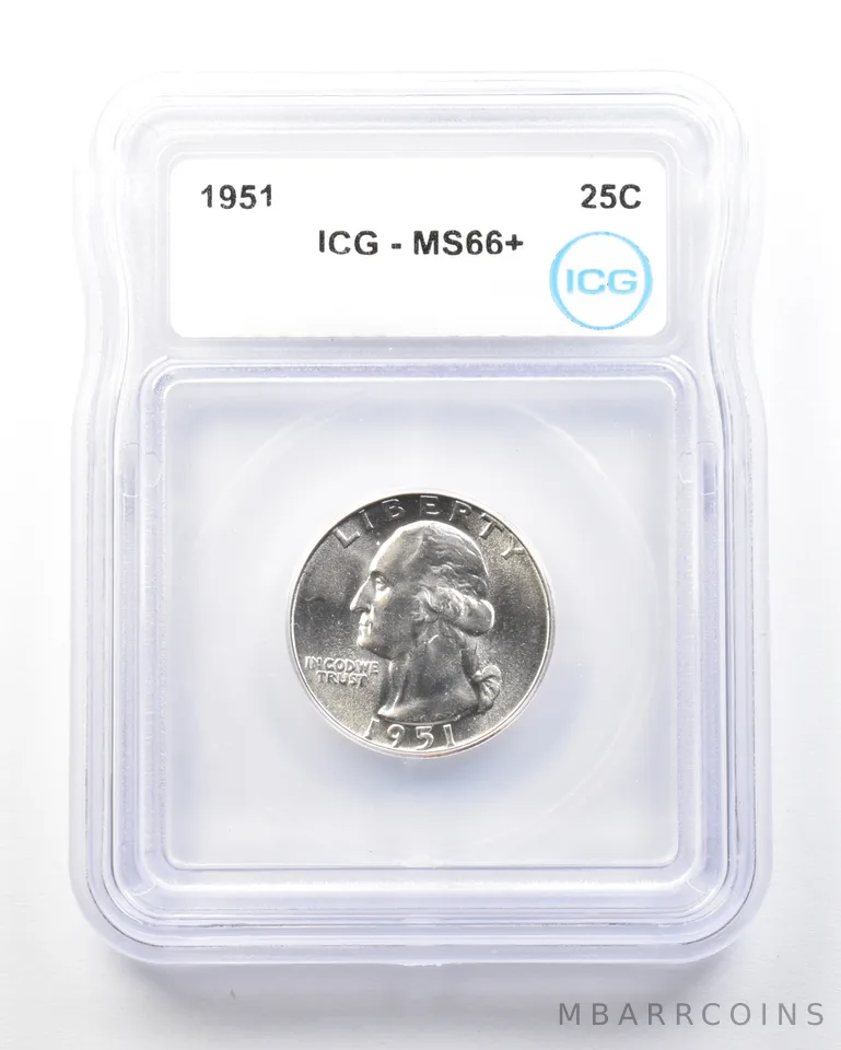 1951 Washington Quarter MS66+ ICG *1783