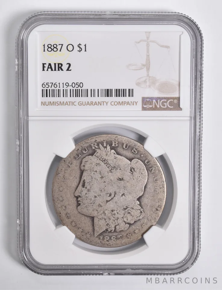 FAIR 2 1887-O Morgan Silver Dollar NGC Lowball Low Ball *4564
