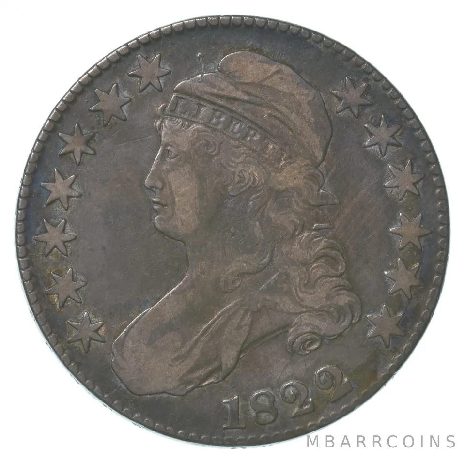 1822 Capped Bust Half Dollar 102a R4 *6414
