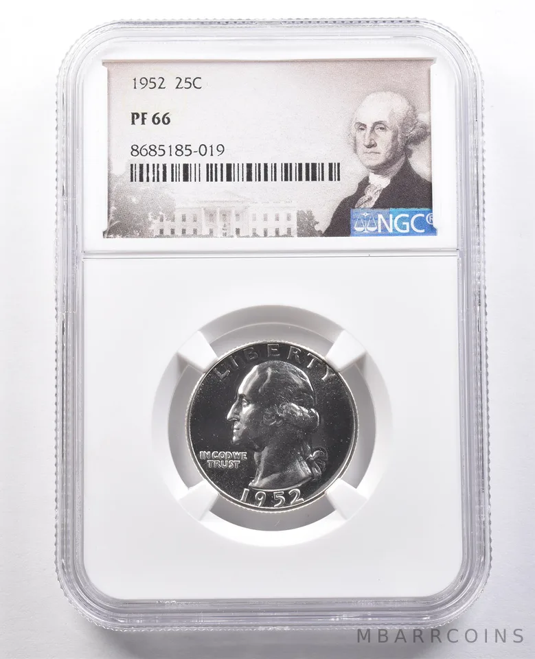 1952 Washington Quarter PF66 NGC Special Label
