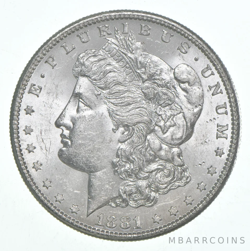 BU/Unc 1881-S Morgan Silver Dollar (1 coin)