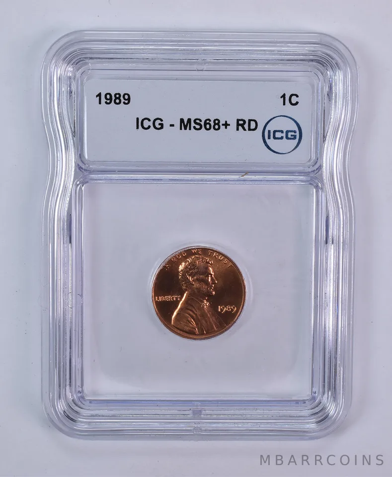 1989 Lincoln Memorial Cent MS68+ RD ICG