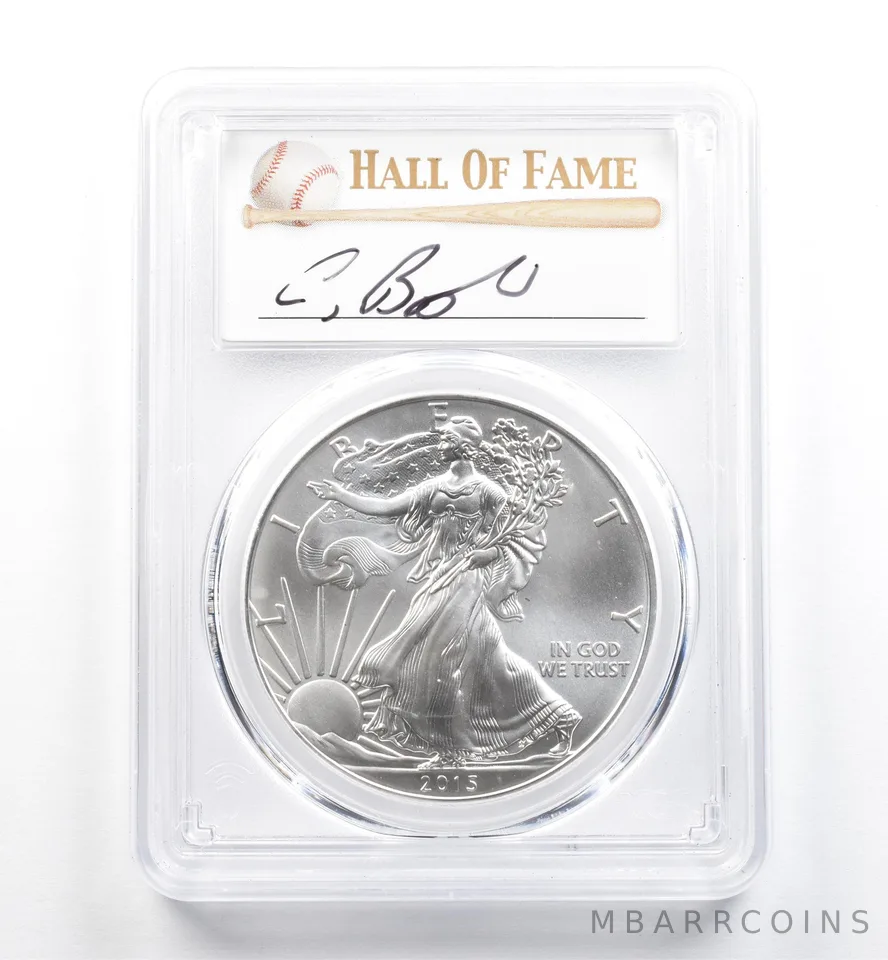 2015 American Silver Eagle Craig Biggio MS69 PCGS *9899